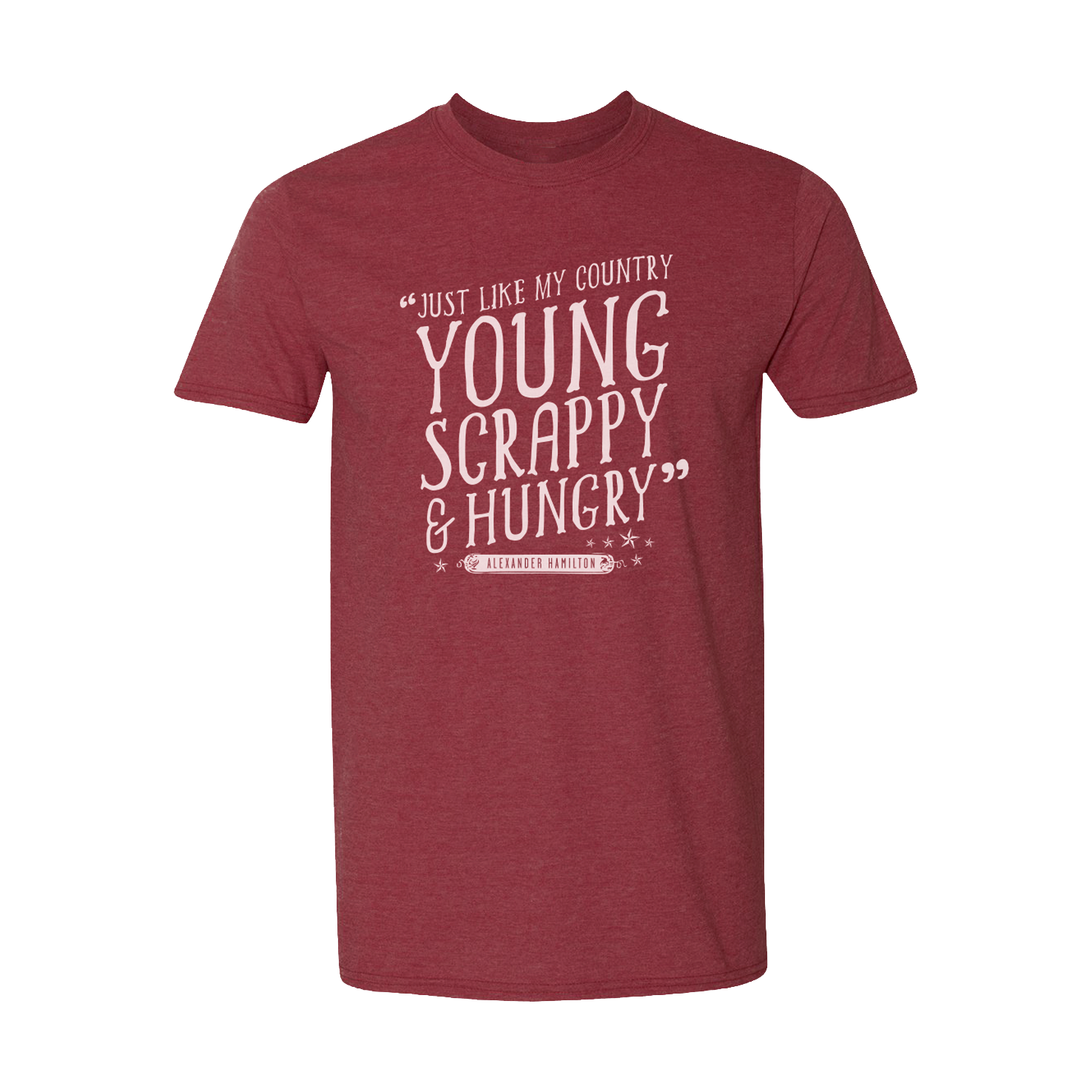 Hamilton Musical 'Talk Less Smile More' Graphic Tee - Women's Young Scrappy & Hungry Shirt (Grey, XL)