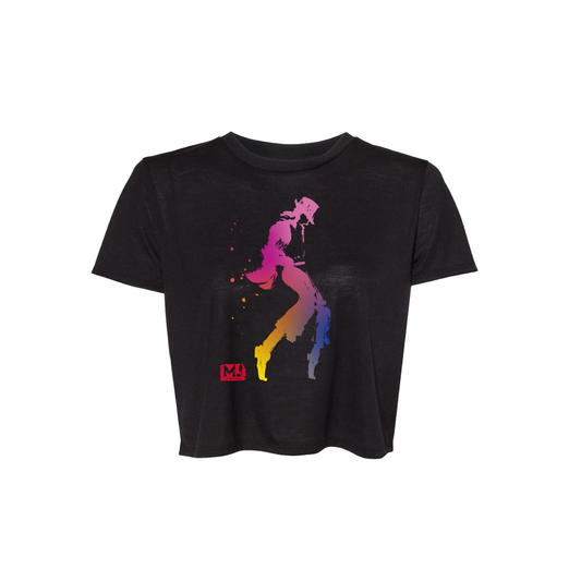 MJ THE MUSICAL Watercolor Crop Tee